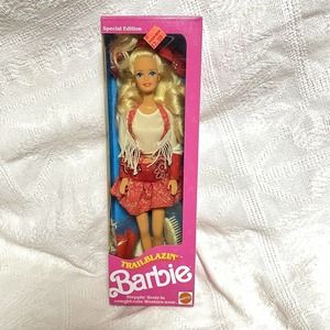 MATTEL Trail Blazing Barbie 1991 Vintage NRFB #2783 Western Cowgirl Spec Edition
